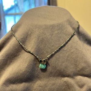 Silpada Turquiose and Beaded Choker sterling clasp